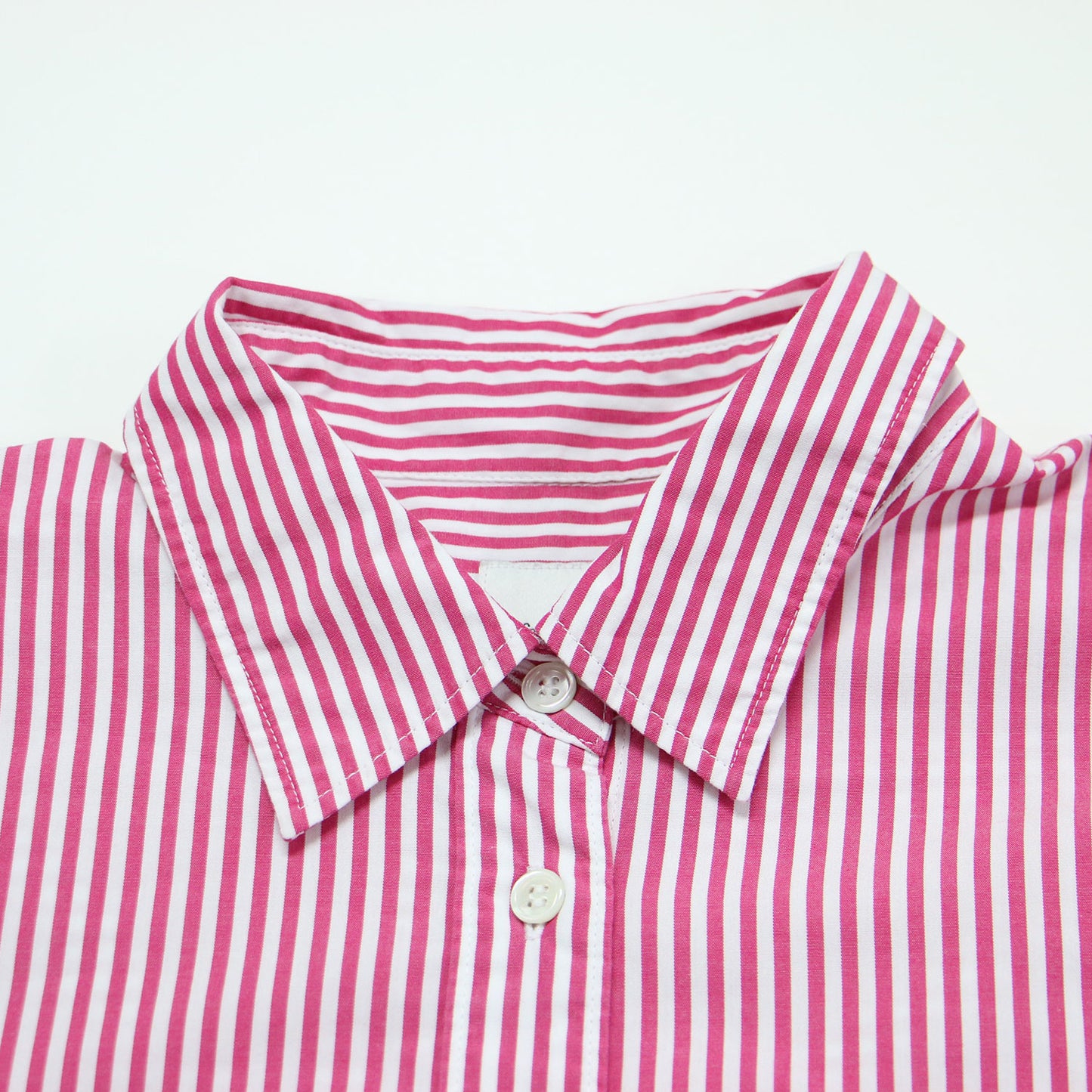 24秋冬 50コットン スタンダード シャツ / レギュラーカラー 長袖 ストライプ