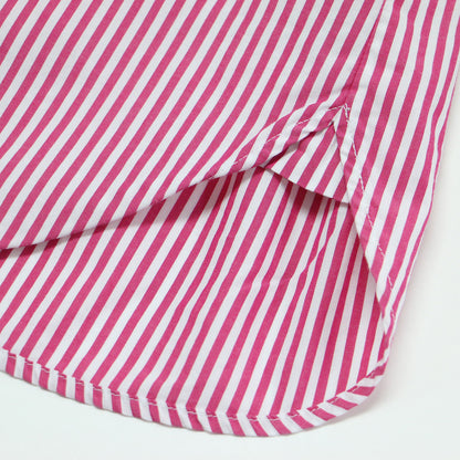 24秋冬 50コットン スタンダード シャツ / レギュラーカラー 長袖 ストライプ