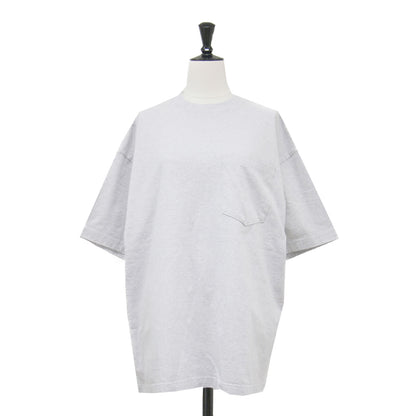 25春夏 コットン ポケット ビッグTシャツ / カットソー 半袖 クルーネック ワイド