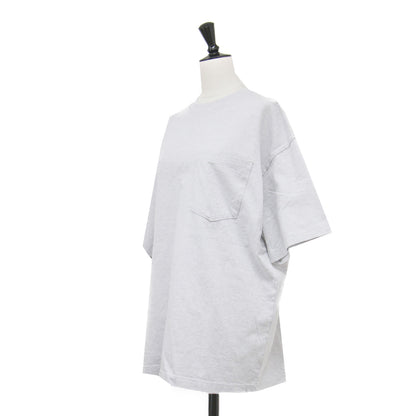 25春夏 コットン ポケット ビッグTシャツ / カットソー 半袖 クルーネック ワイド