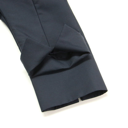 22秋冬 バックペプラム ノーカラー コート / 長袖 膝丈 コクーンシルエット ダウンショルダー