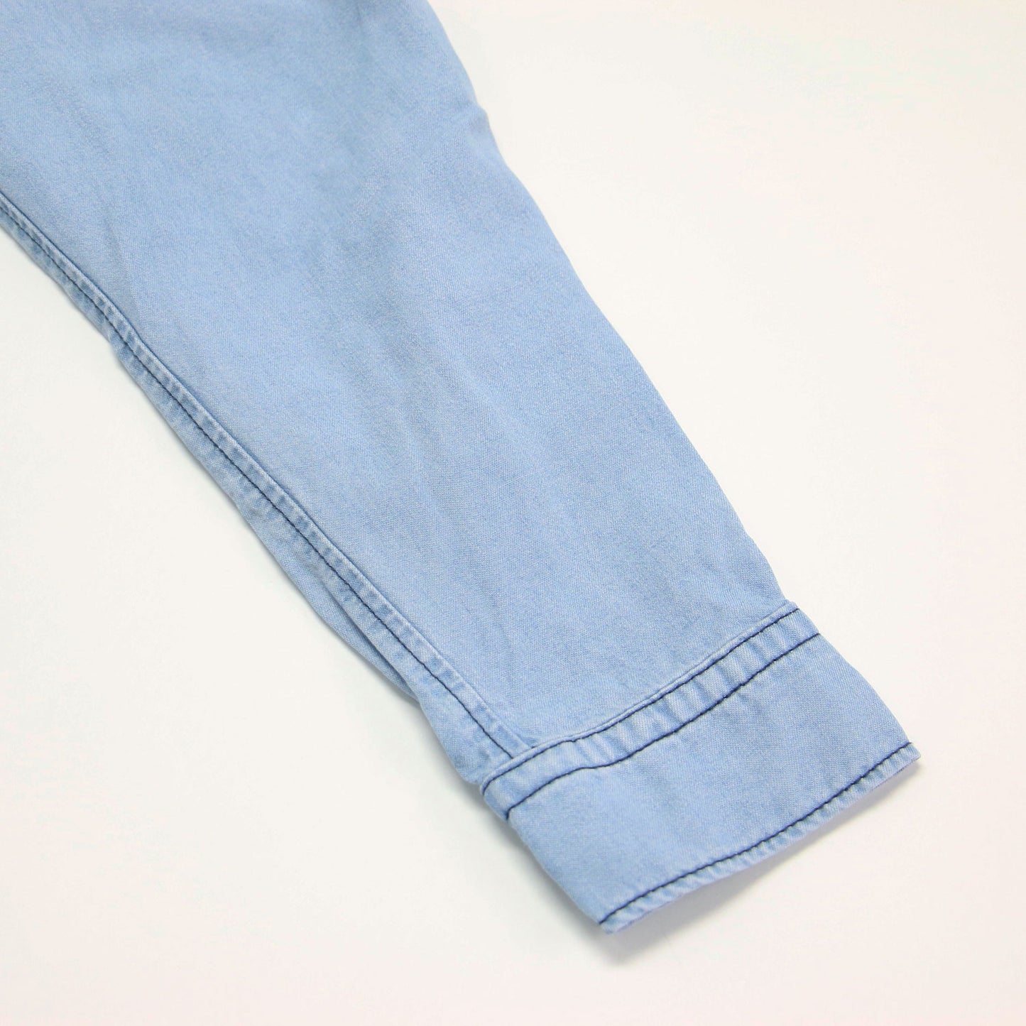 25春夏 パール釦 オーバー デニム シャツ / ブラウス 長袖 レギュラーカラー
