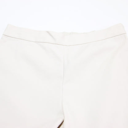 24春夏 スティック パンツ / スラックス スリム フレア 裾スリット ストレッチ コットン