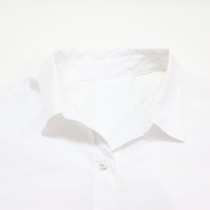 sophi 24春夏 パール釦 スキッパー シャツ / ブラウス 七分袖 コットン