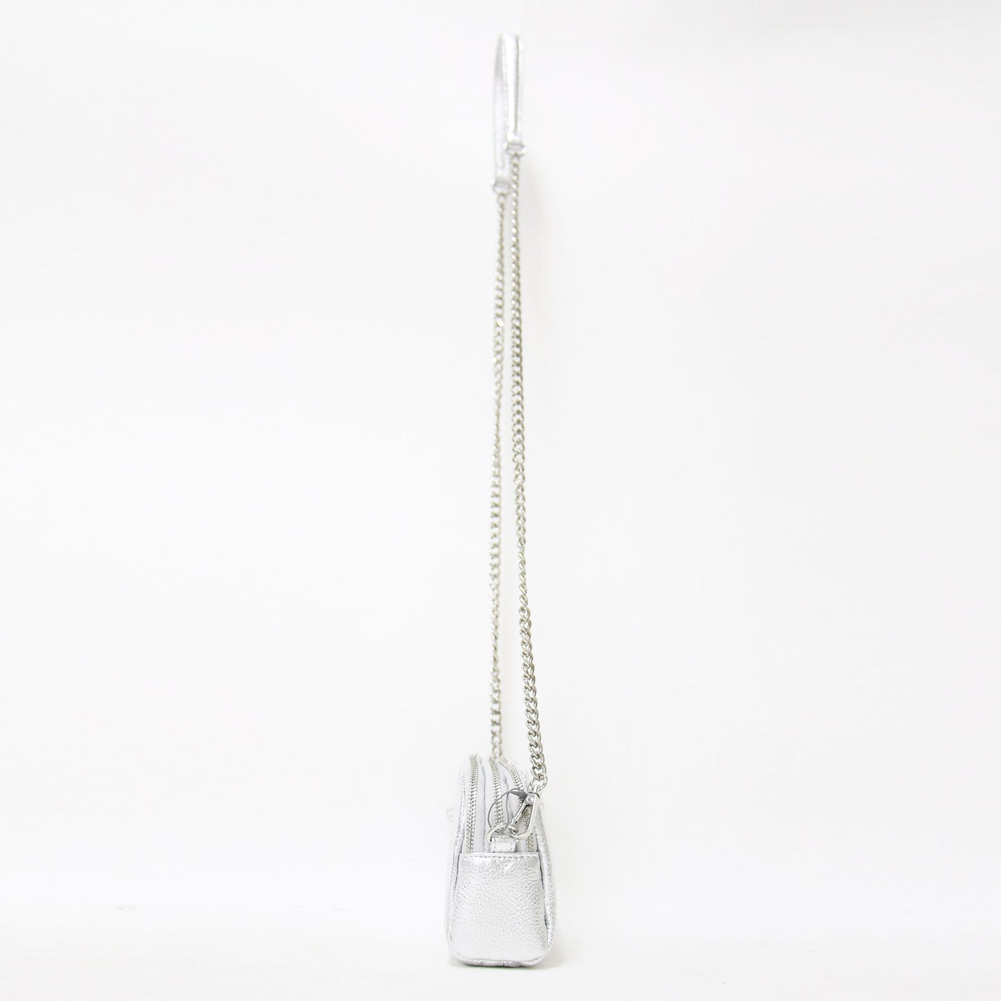 チェーン ストラップ マルチ ポケット ポーチ / ショルダーバッグ ポシェット レザー 牛革