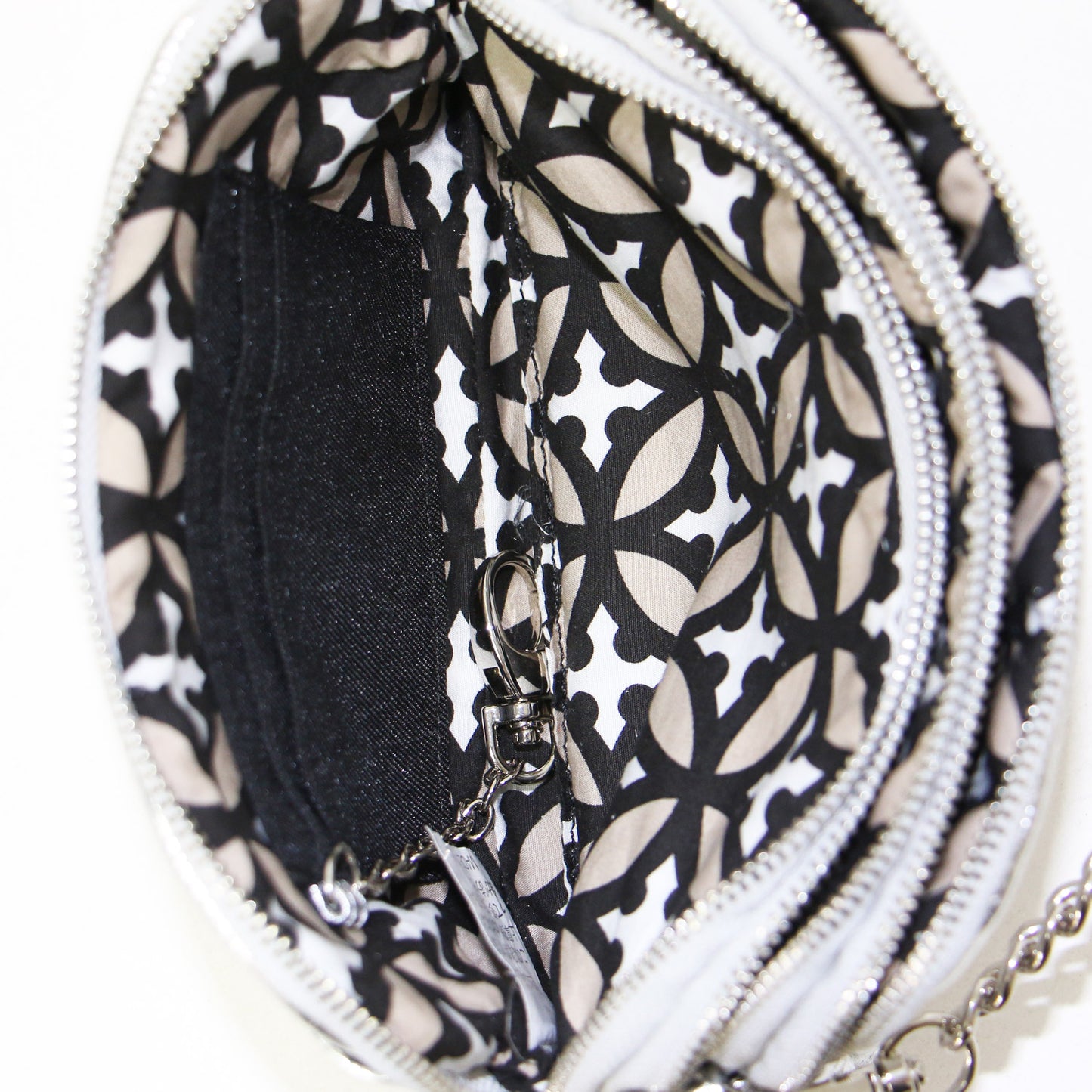 チェーン ストラップ マルチ ポケット ポーチ / ショルダーバッグ ポシェット レザー 牛革