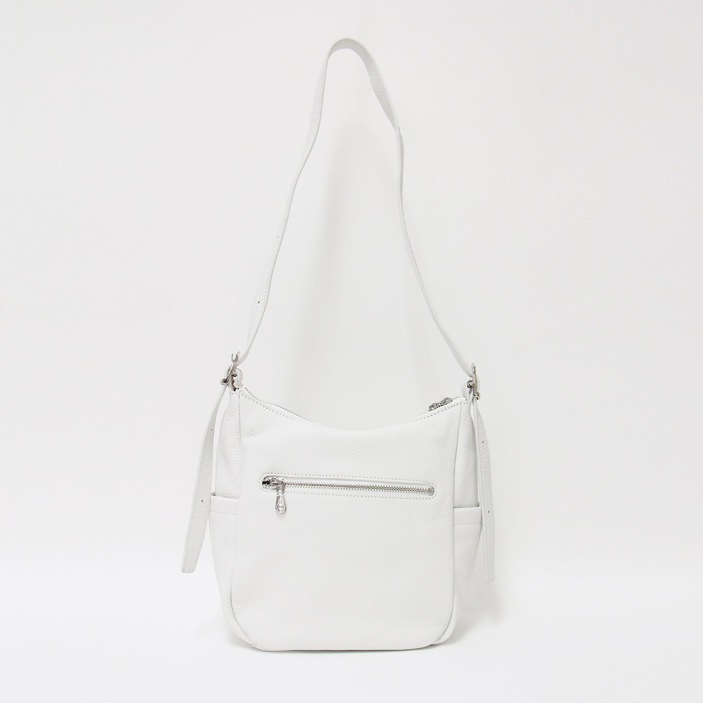 25春夏 シュリンクレザー ショルダーバッグ / ホーボーバッグ 肩掛け 斜め掛け カウレザー