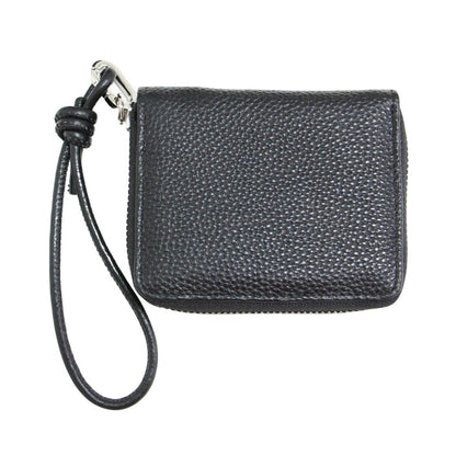 25春夏 ハンドストラップ ミニ ウォレット / 財布 二つ折り ラウンドファスナー レザー