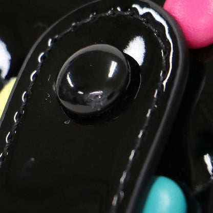 キルティング 二つ折り 財布 / Quilted candies wallet ドットボタン 合成皮革