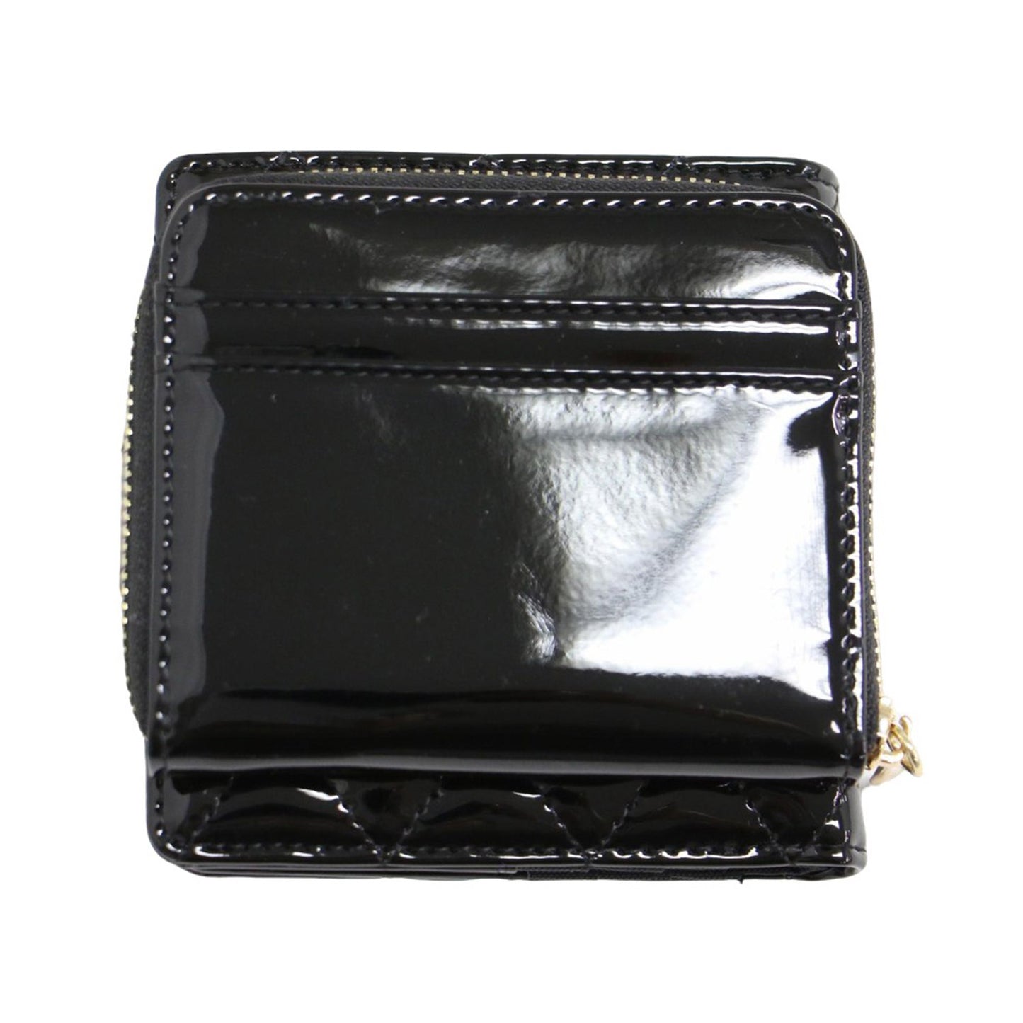 キルティング 二つ折り 財布 / Quilted candies wallet ドットボタン 合成皮革