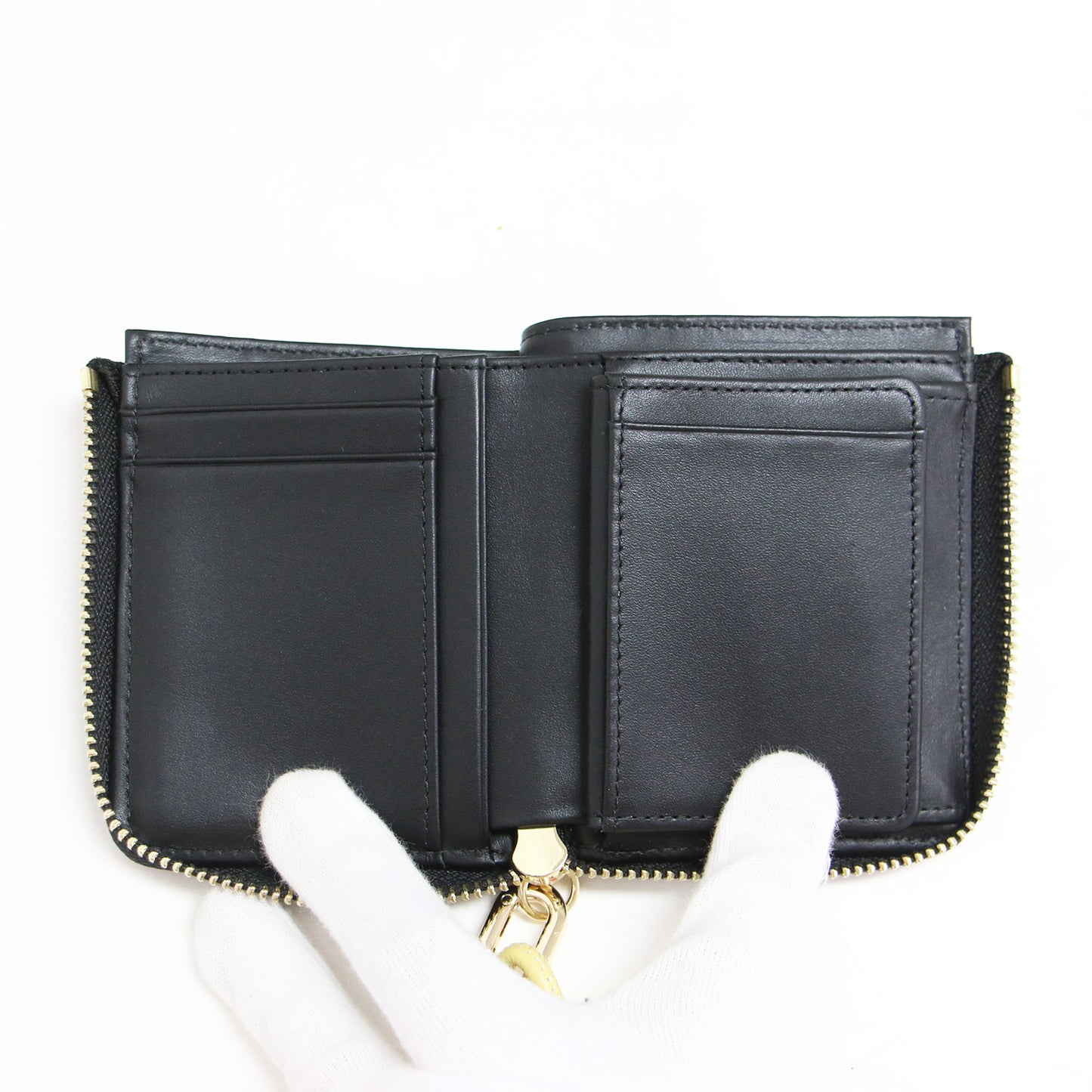 × Ray BEAMS 別注 25春夏 キルティング ウォレット / 財布 二つ折り L字 ファスナー レザー