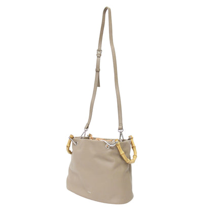 × FREAK'S STORE 別注 25春夏 バンブーハンドル バッグ / ハンドバッグ ショルダー 2WAY 斜め掛け 肩掛け レザー 牛革