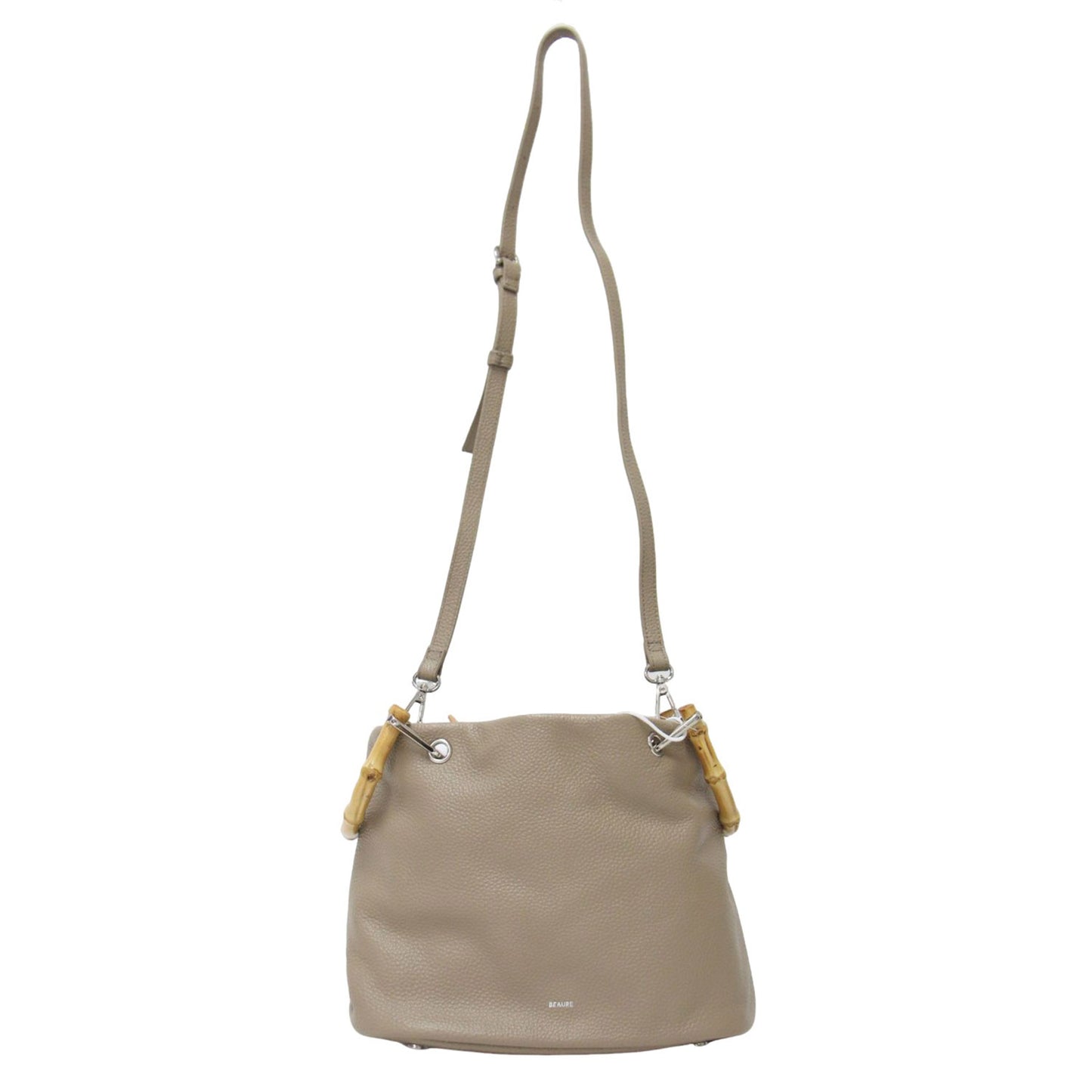 × FREAK'S STORE 別注 25春夏 バンブーハンドル バッグ / ハンドバッグ ショルダー 2WAY 斜め掛け 肩掛け レザー 牛革