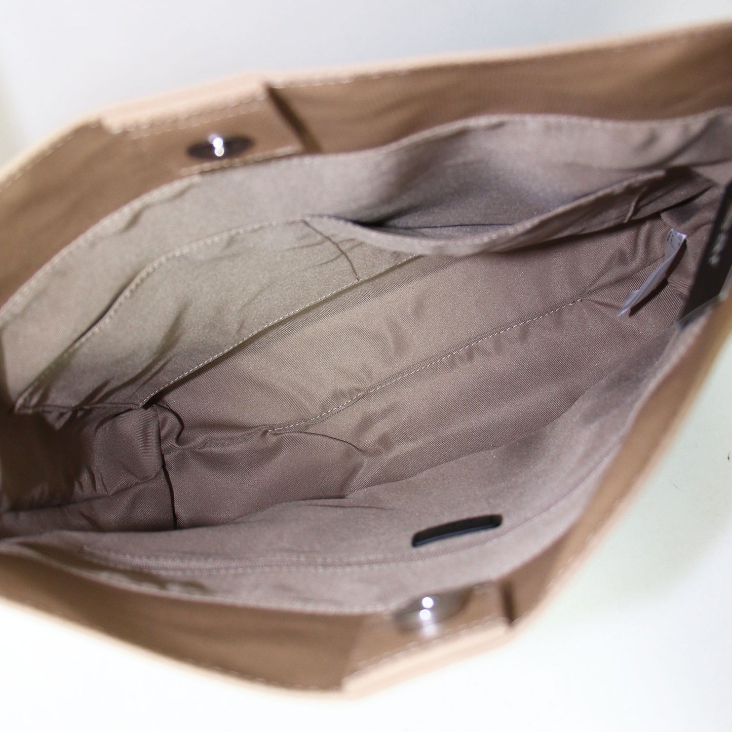 25春夏 帆布 ショルダーバッグ / ワンショルダー 斜め掛け 肩掛け バイカラー レザー