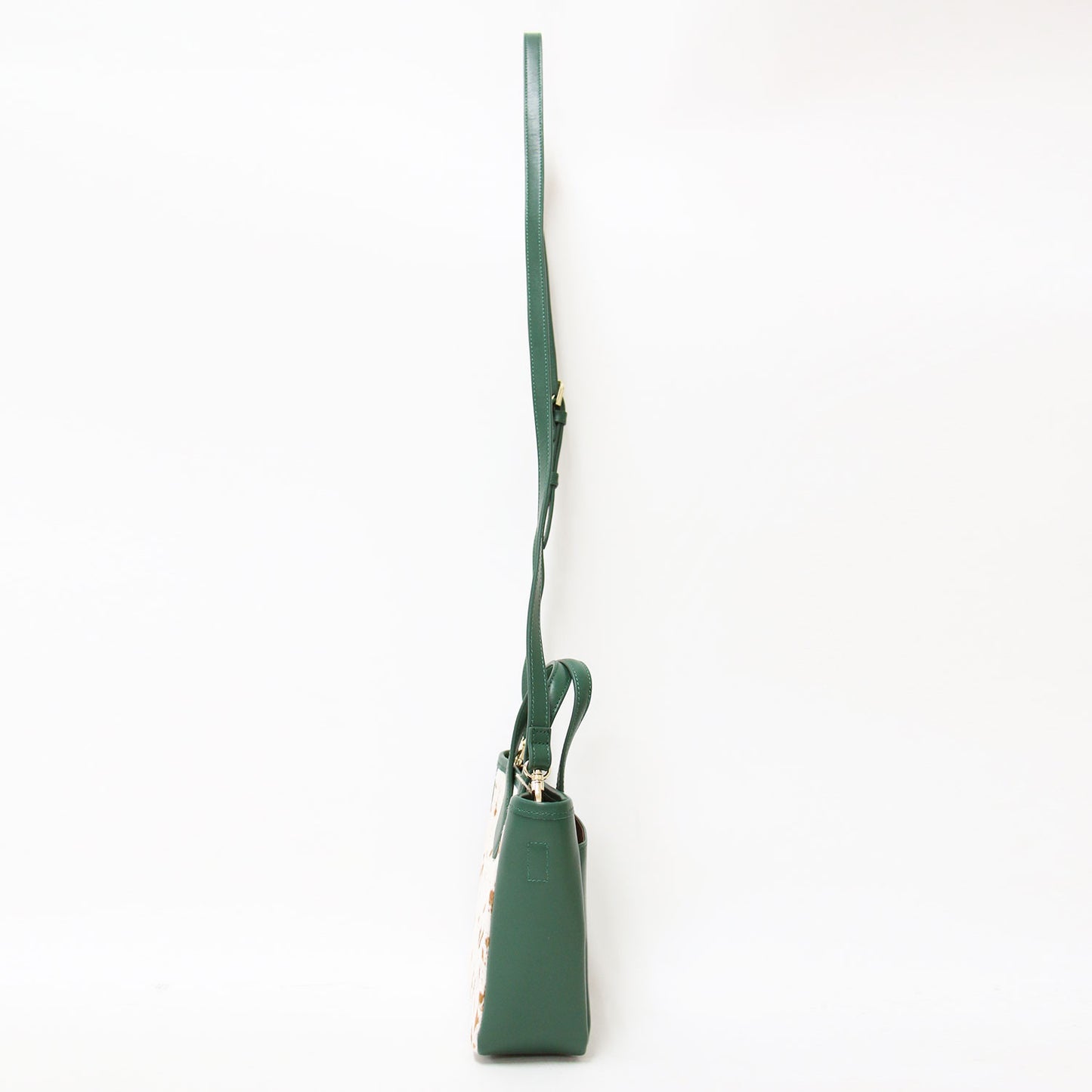 24秋冬 カウファー ミニ トートバッグ / ショルダーバッグ ハンドバッグ 斜め掛け コンビ 本革