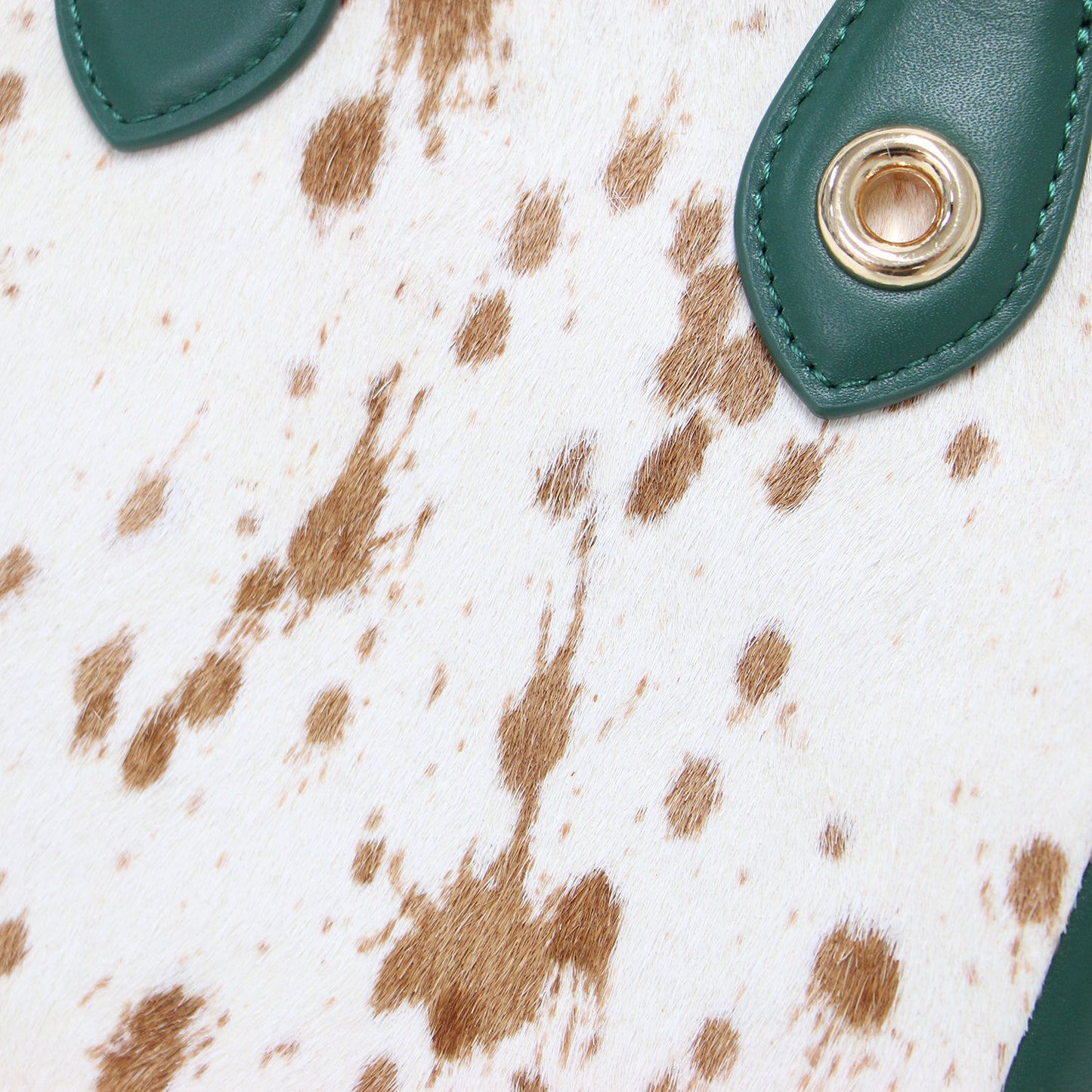 24秋冬 カウファー ミニ トートバッグ / ショルダーバッグ ハンドバッグ 斜め掛け コンビ 本革