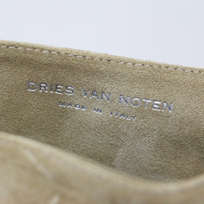 スエード カットワーク ロング ブーツ / ウエスタンブーツ ラウンドトゥ 牛革