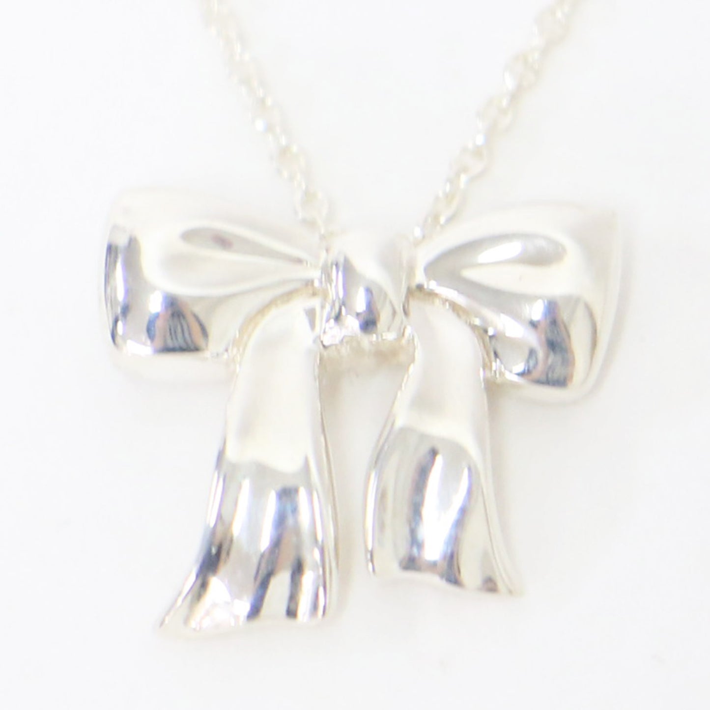 リボン ネックレス / ペンダント チェーン SV925 ヴィンテージ