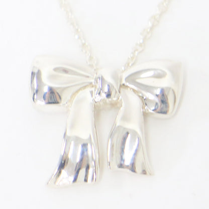 リボン ネックレス / ペンダント チェーン SV925 ヴィンテージ