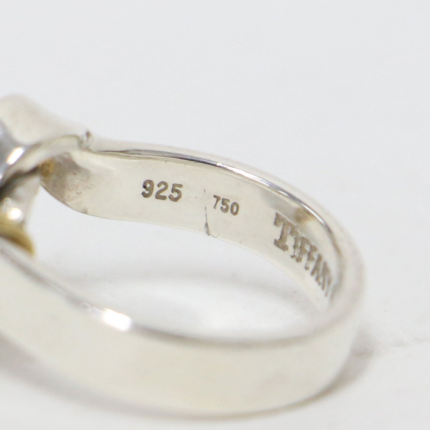 フック&アイ リング / 指輪 コンビ SV925 K18 ヴィンテージ