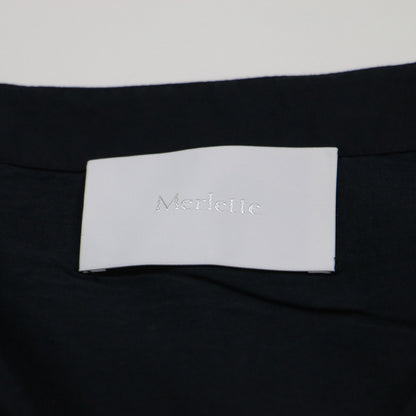 Vネック 切替 フレア ドレス / ワンピース 長袖 ロング丈 ギャザー タック コットン