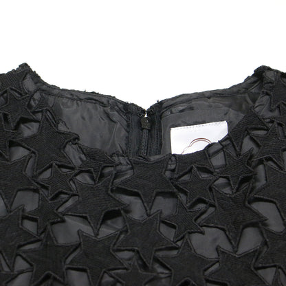 25春夏 スターレース ティアード ワンピース / ドレス ノースリーブ クルーネック マキシ丈 総レース