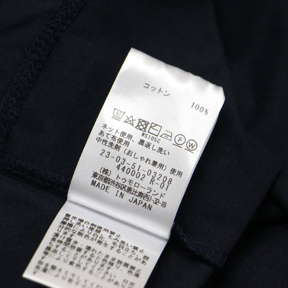 25春夏 ファインコットン テントライン プルオーバー / カットソー ノースリーブ クルーネック フレア ジャージー素材