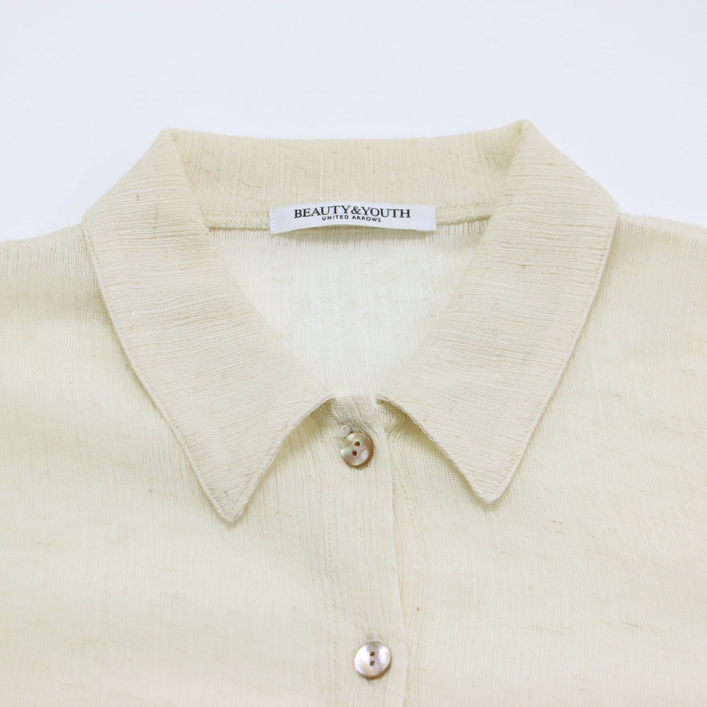 24春夏 楊柳 シャツ カーディガン / ブラウス 長袖 シアー リネン