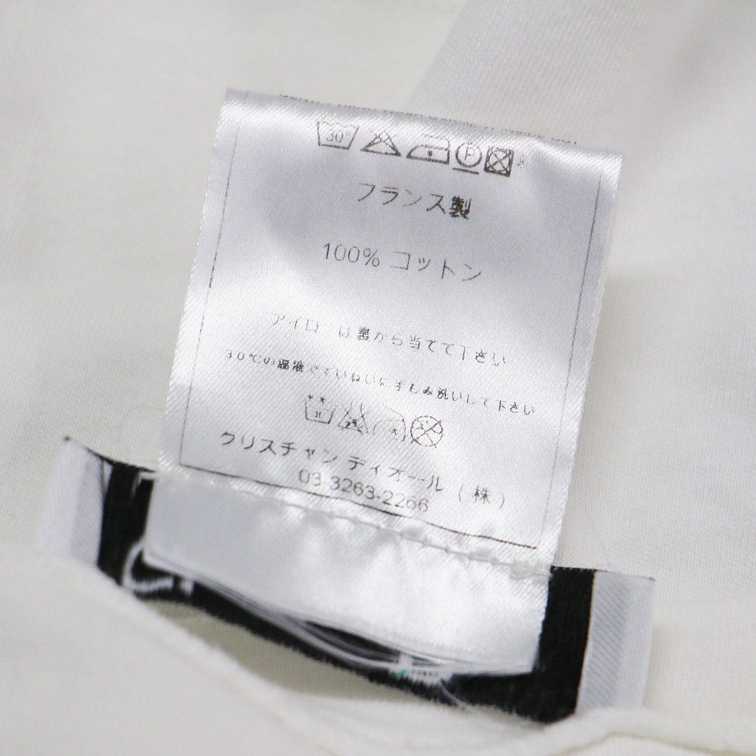 フラワー 刺繍 デニム 半袖 Tシャツ / カットソー Vネック コンパクト