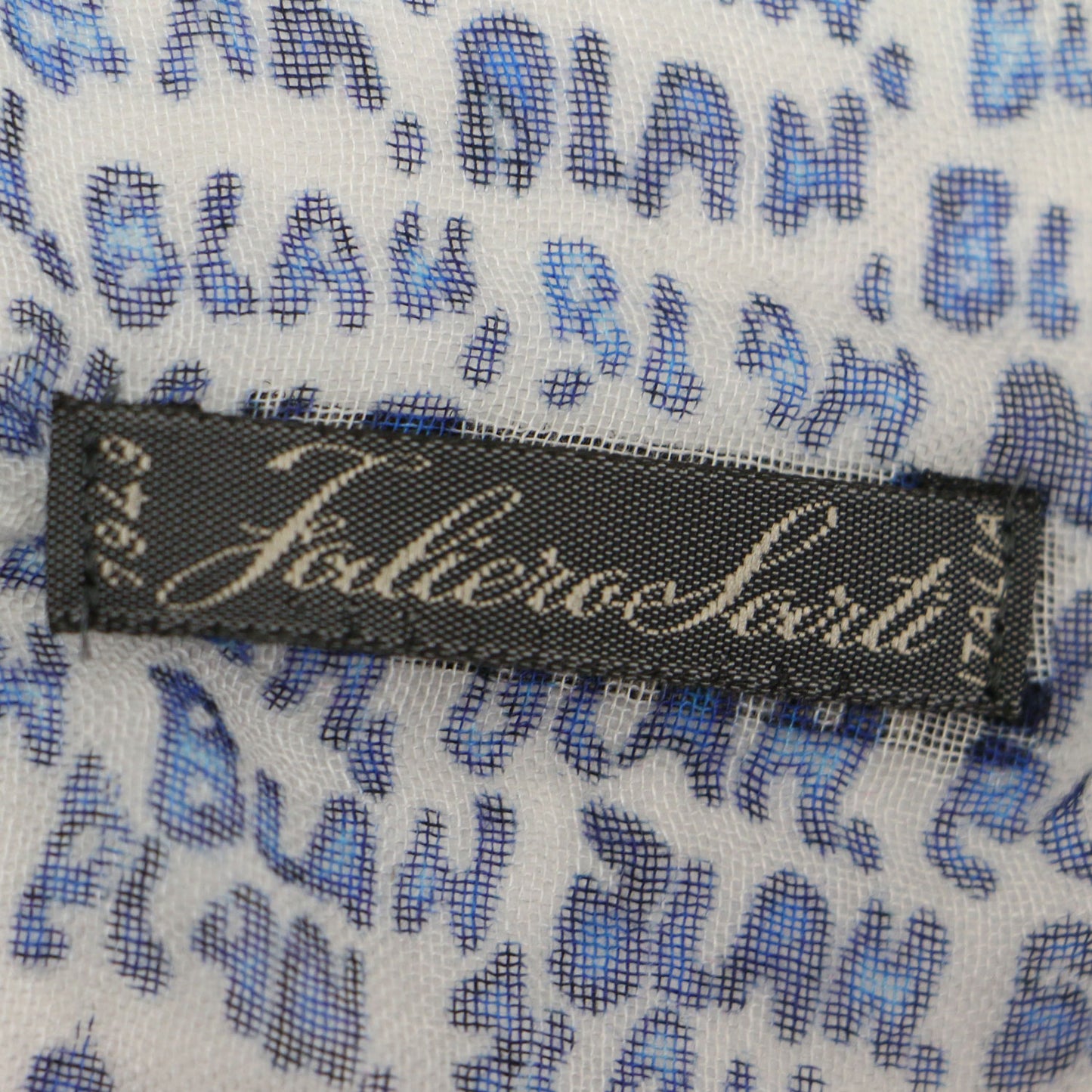 メッセージ プリント モダール カシミヤ ストール / MINA 大判