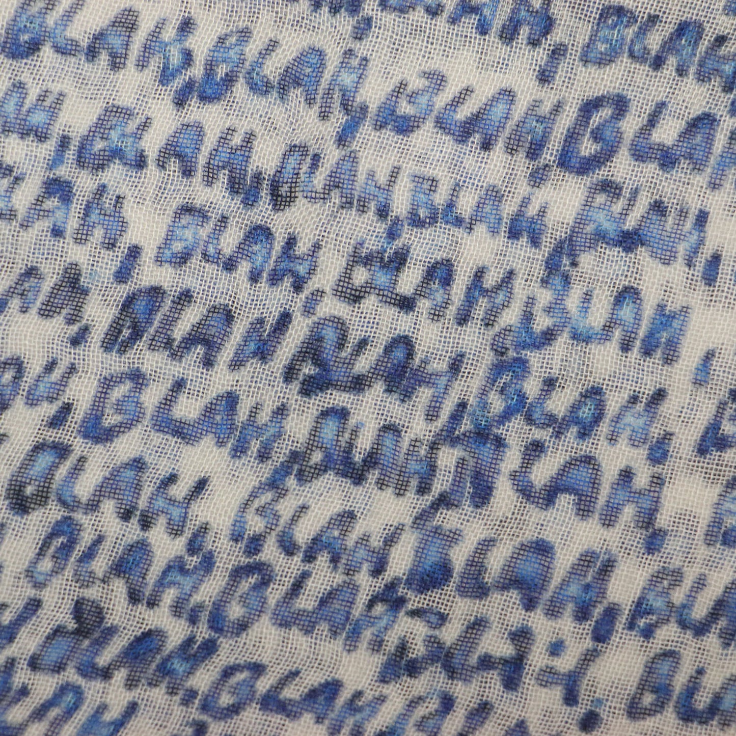 メッセージ プリント モダール カシミヤ ストール / MINA 大判