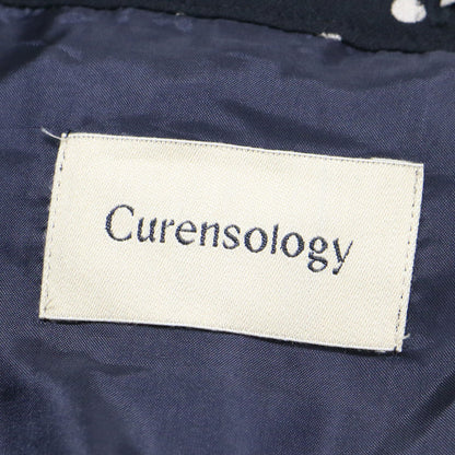 ドット キャミソール ワンピース / ノースリーブ ロング丈 フレア リボン