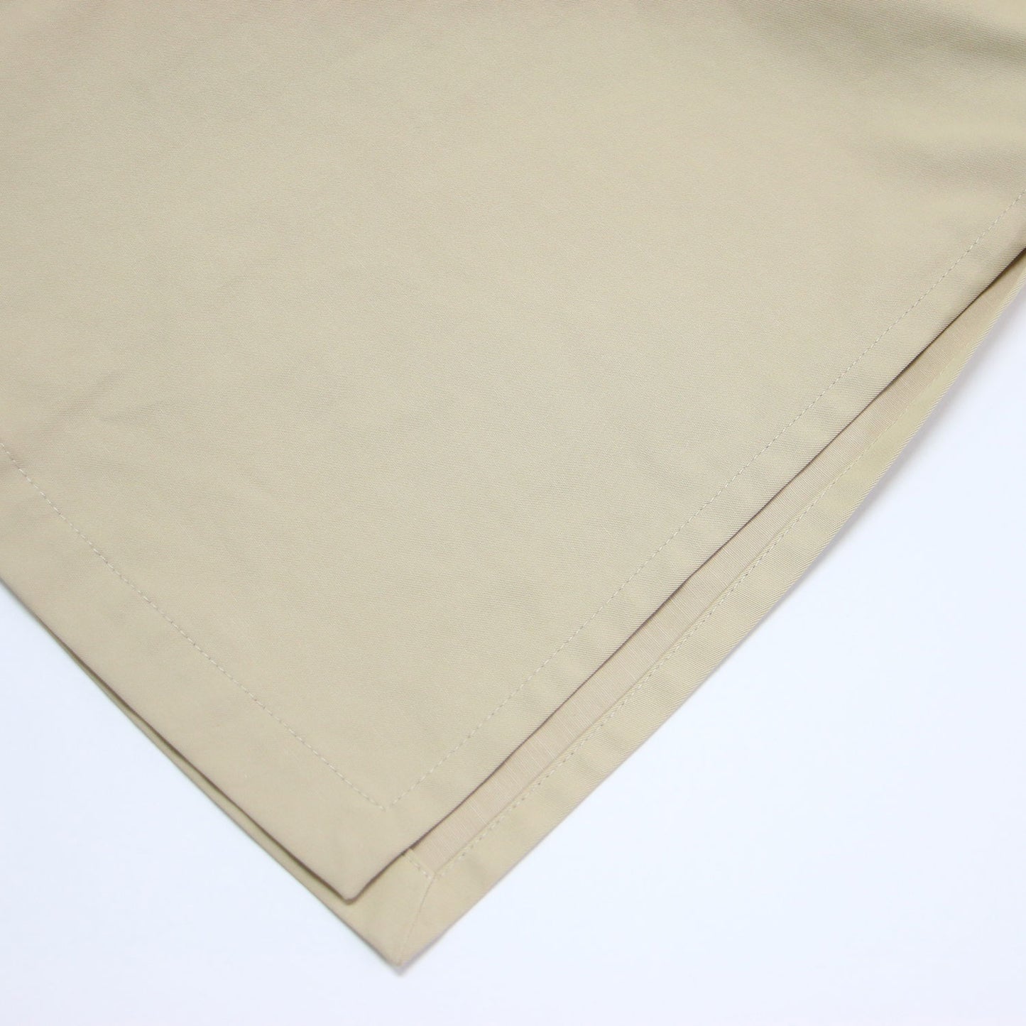 ドライツイル ノーカラー ベルテッドコート / ロング丈 Aライン ドロップショルダー コットン