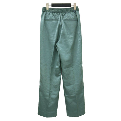 21春夏 ポリステルスラブ イージー ストレート パンツ / テーパード ウエストゴム プルオン センタープレス