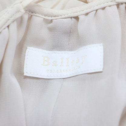 21春夏 ランダムプリーツ ジョーゼット バッククロス サロペット / オールインワン ワイドパンツ ロング丈