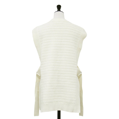 25春夏 ハイブリッドコットン クルーネック ベスト / ニット 12025102105 ノースリーブ 振り柄