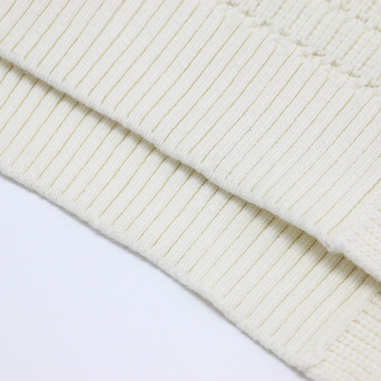 25春夏 ハイブリッドコットン クルーネック ベスト / ニット 12025102105 ノースリーブ 振り柄