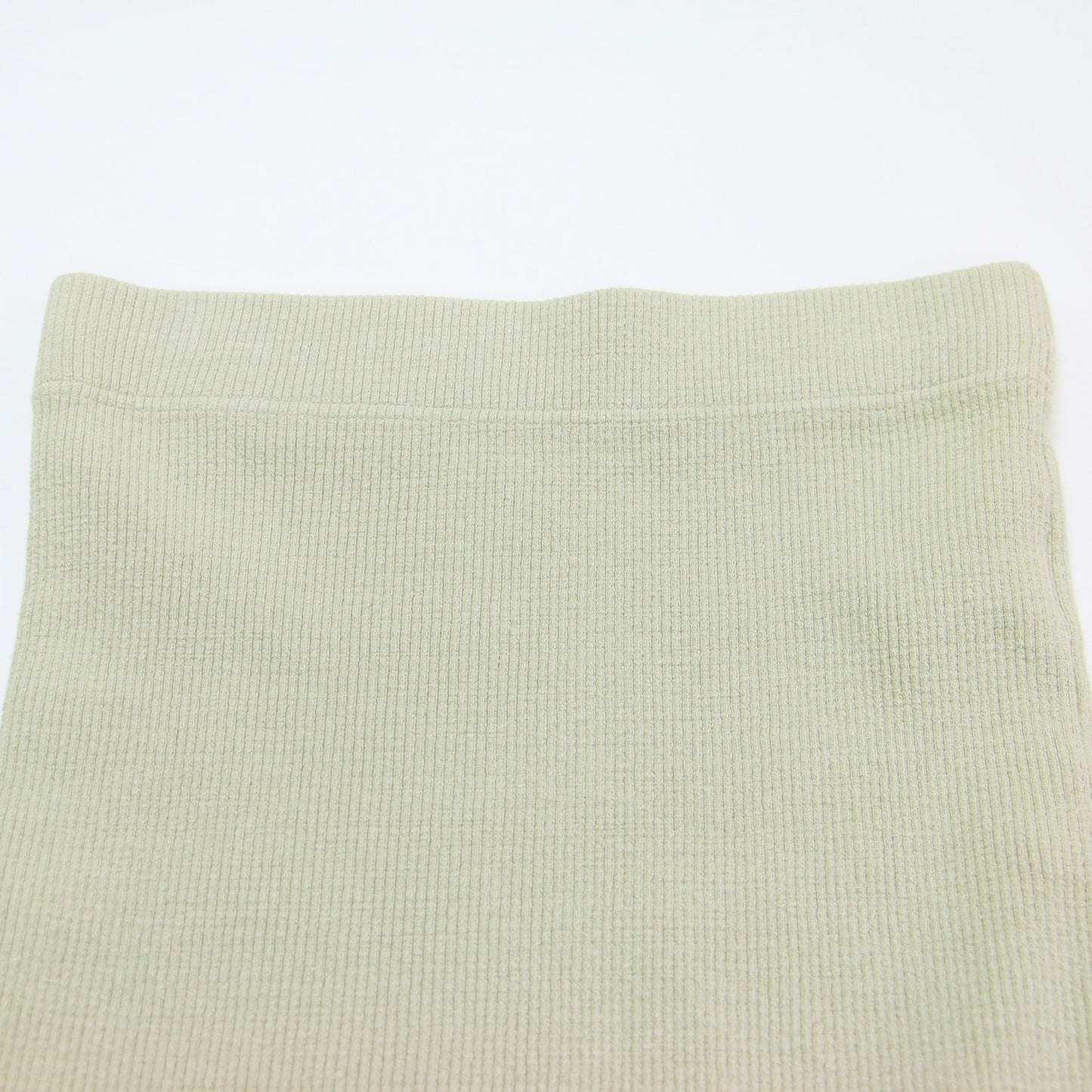 20春夏 リブ カットソー タイト スカート / cut and sewn 膝丈 ウエストゴム ストレッチ コットン