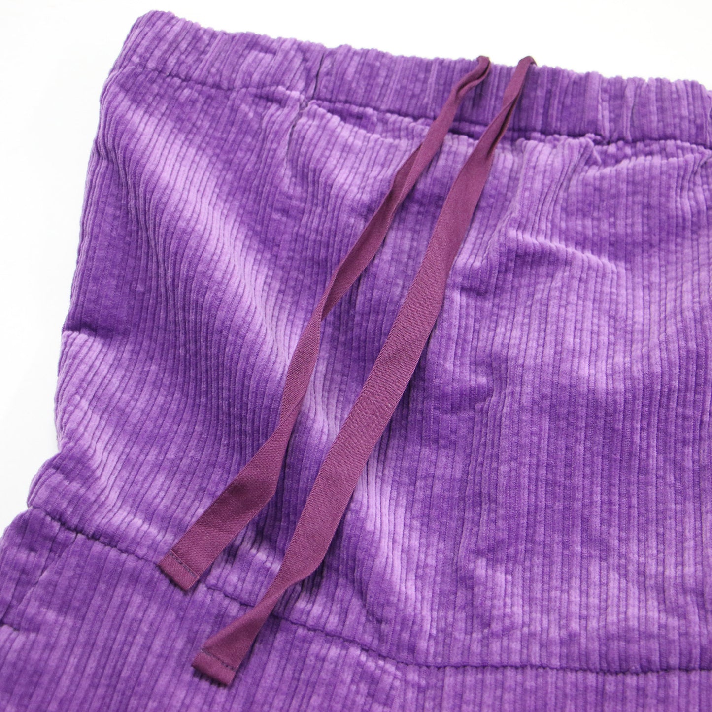 22秋冬 コーデュロイ ベア オールインワン / サロペット セミワイド ストレート ギャザー コットン