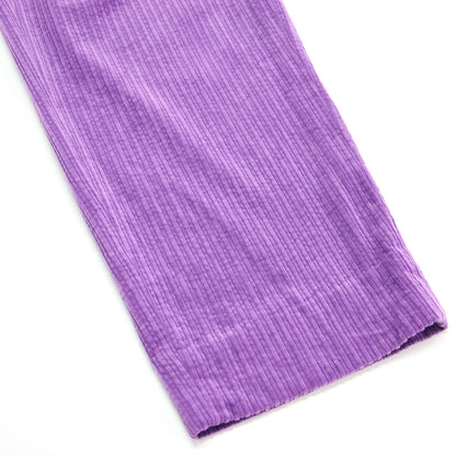 22秋冬 コーデュロイ ベア オールインワン / サロペット セミワイド ストレート ギャザー コットン