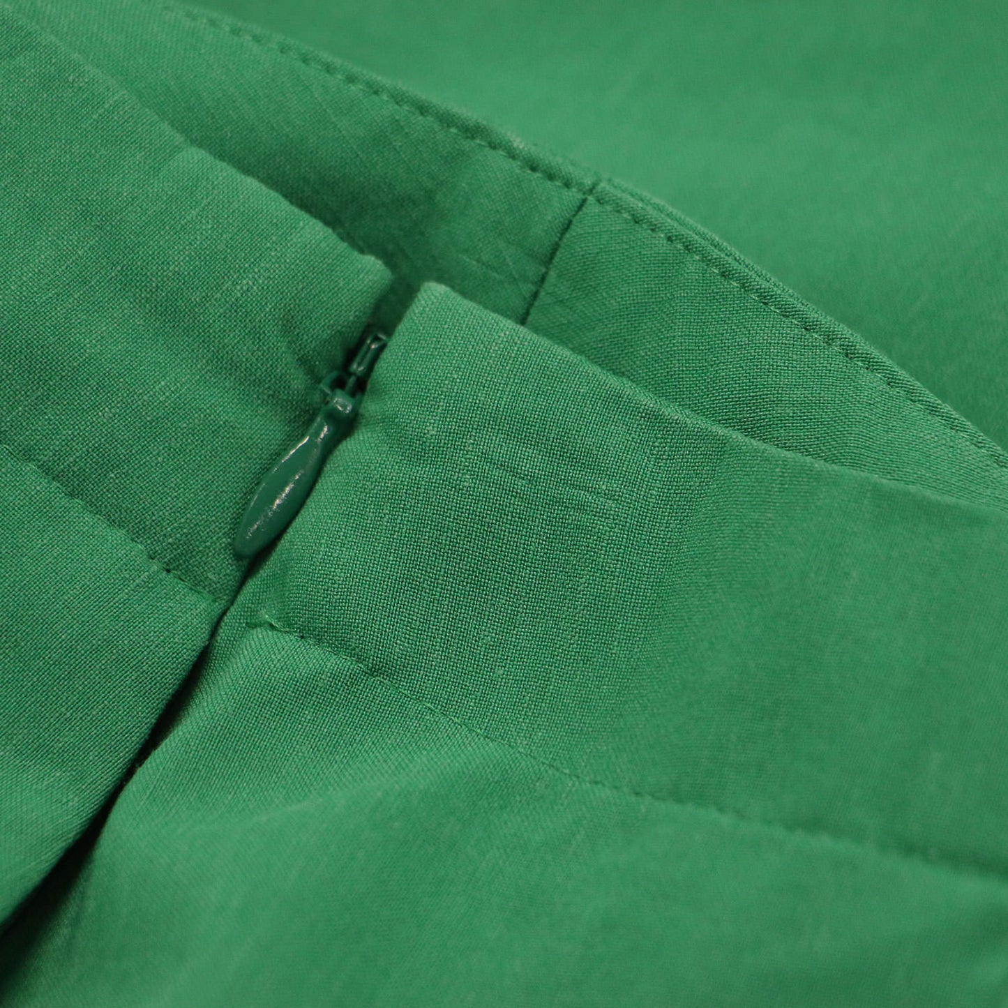 24春夏 リネン レーヨン ストレッチ バックペプラム スカート / 膝丈 セミフレア リネン