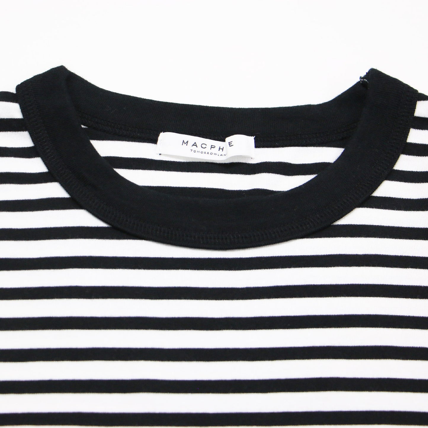 25春夏 シルキー ジャージー ハーフスリーブ プルオーバー / Tシャツ クルーネック ボーダー コットン