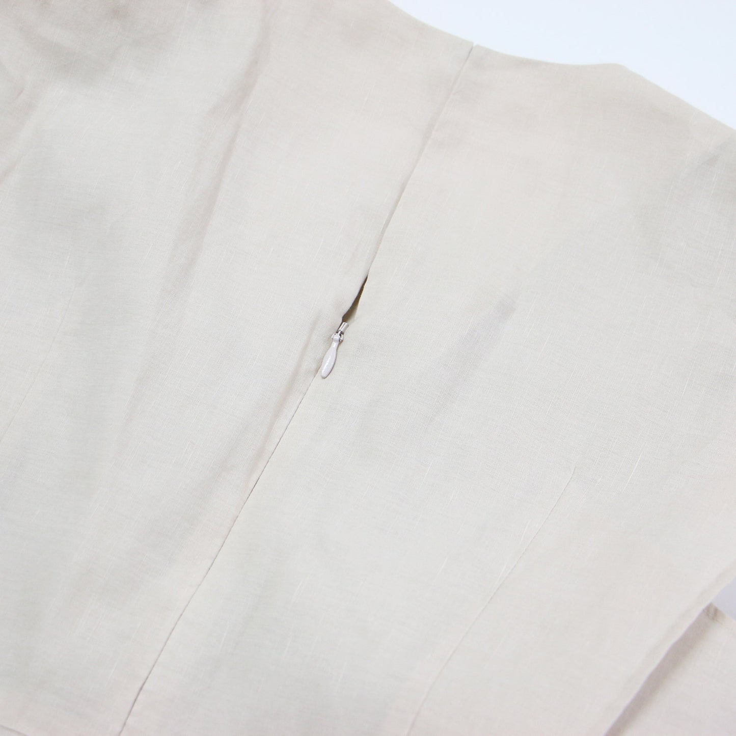 24春夏 リネン コットンムーブ フレンチスリーブ ティアード ワンピース / ロング丈 Aライン フレア ギャザー