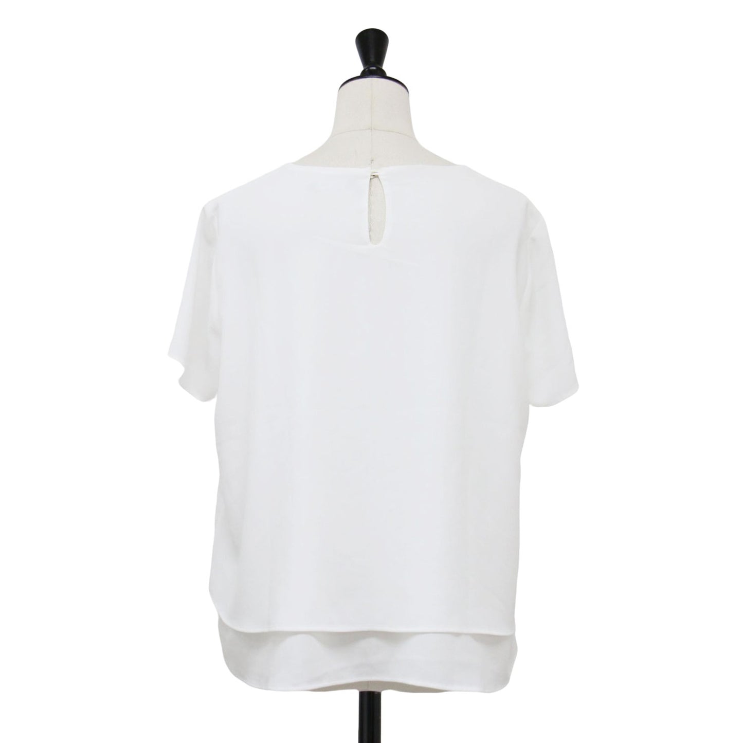 21春夏 ハーフスリーブ フレア ブラウス / Pearl GGT Elida プルオーバー クルーネック Aライン