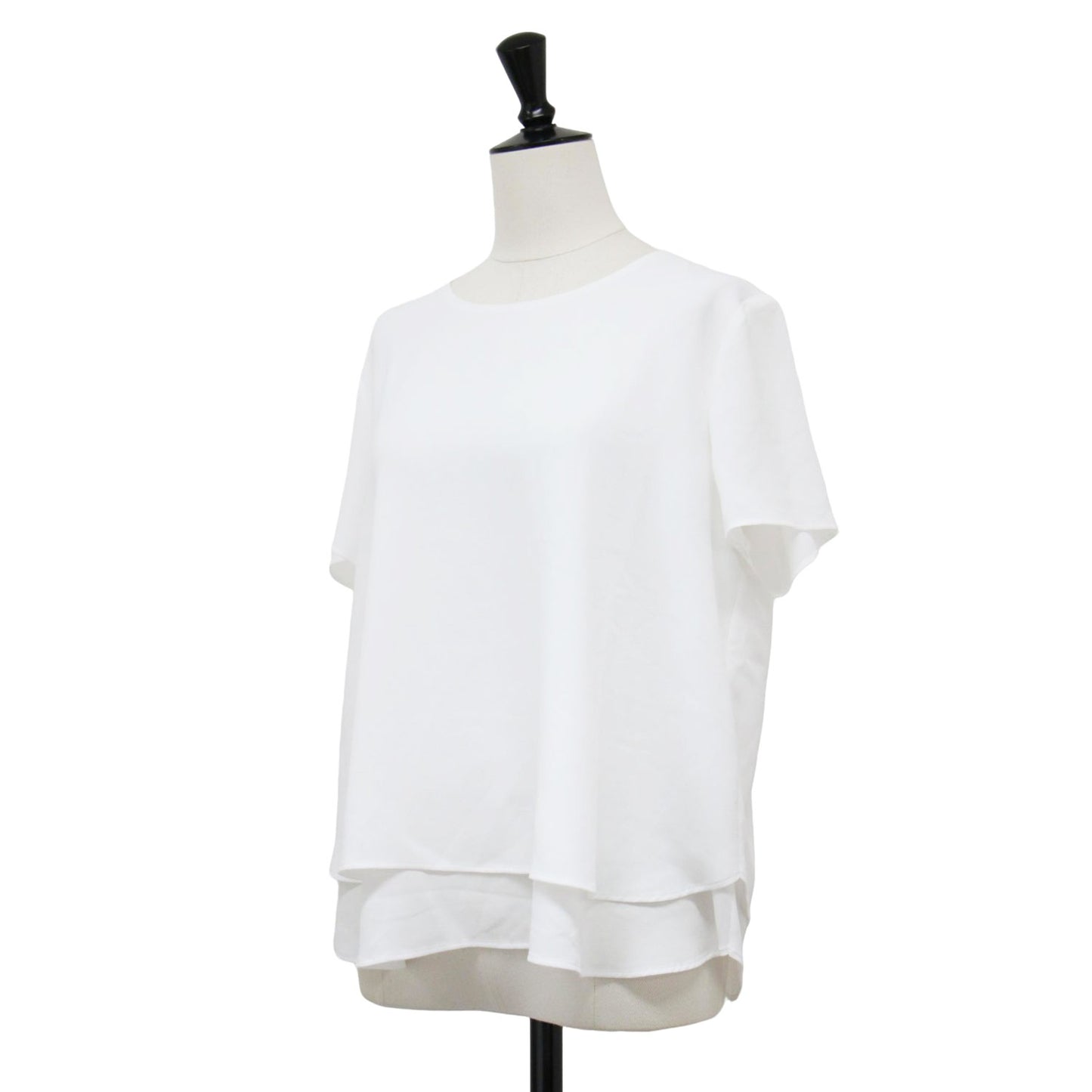 21春夏 ハーフスリーブ フレア ブラウス / Pearl GGT Elida プルオーバー クルーネック Aライン