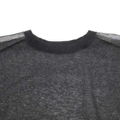 25春夏 シアー プルオーバー / ニット 長袖 ロングスリーブ クルーネック ワイド リブ