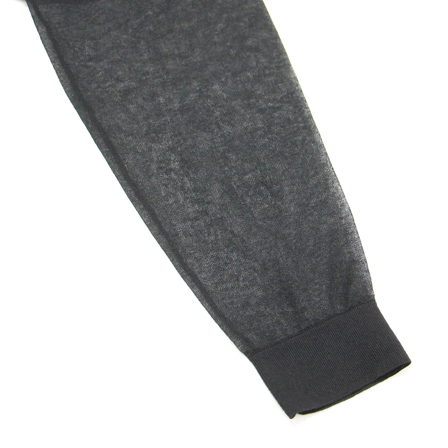 25春夏 シアー プルオーバー / ニット 長袖 ロングスリーブ クルーネック ワイド リブ