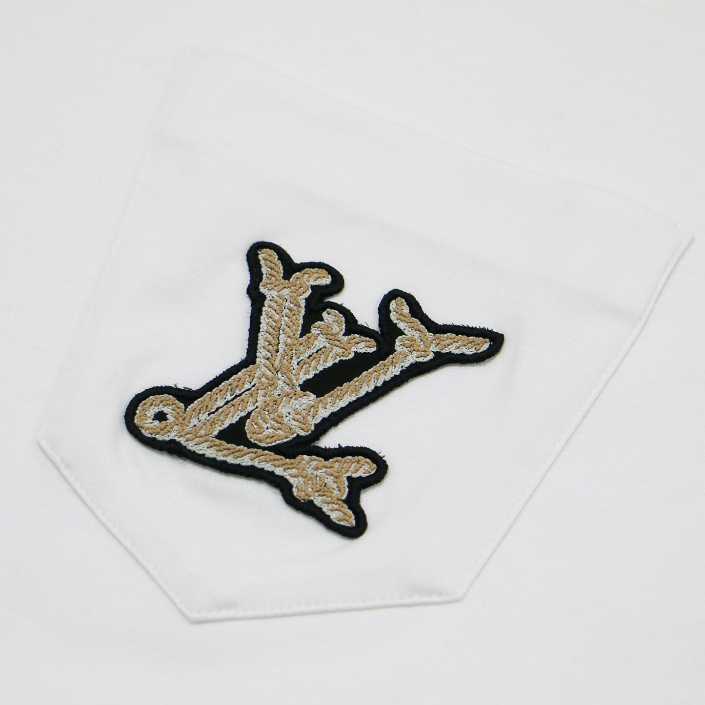 25春夏 ノーティカル ポケット Tシャツ / カットソー 半袖 ロゴ 刺繍 コットン