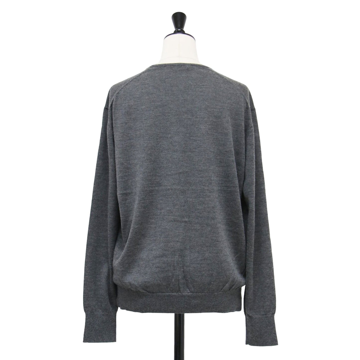 24秋冬 18G カシミヤ シルク クルーネック ニット / FALL1 プルオーバー 長袖 ハイゲージ