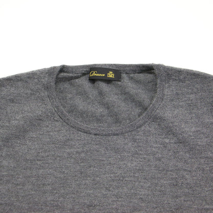 24秋冬 18G カシミヤ シルク クルーネック ニット / FALL1 プルオーバー 長袖 ハイゲージ